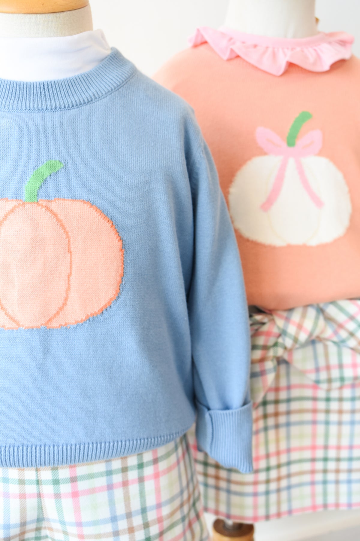 Isaac's Intarsia Sweater-Barrington Blue/Pumpkin