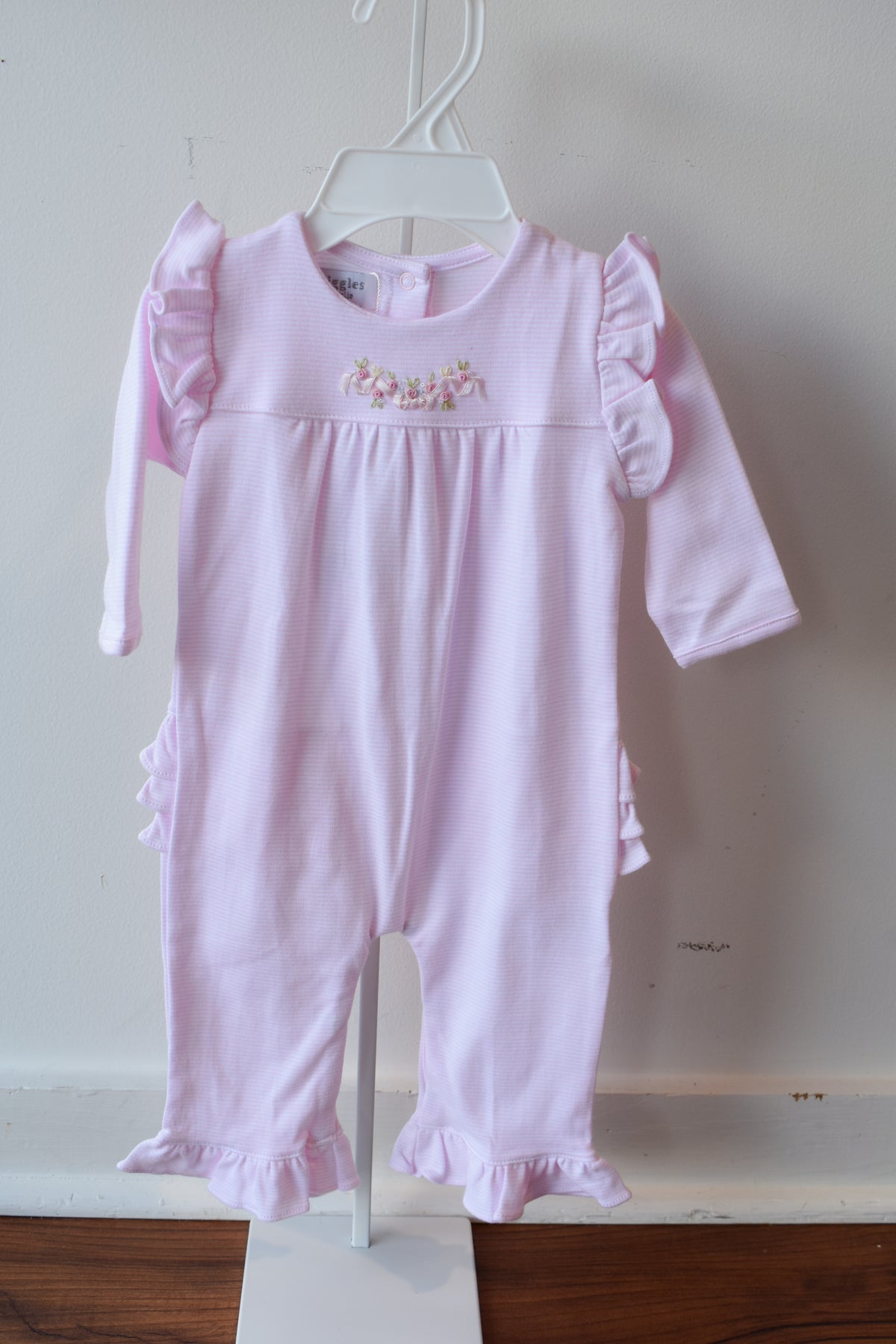 Petal Pink Long Sleeve Romper