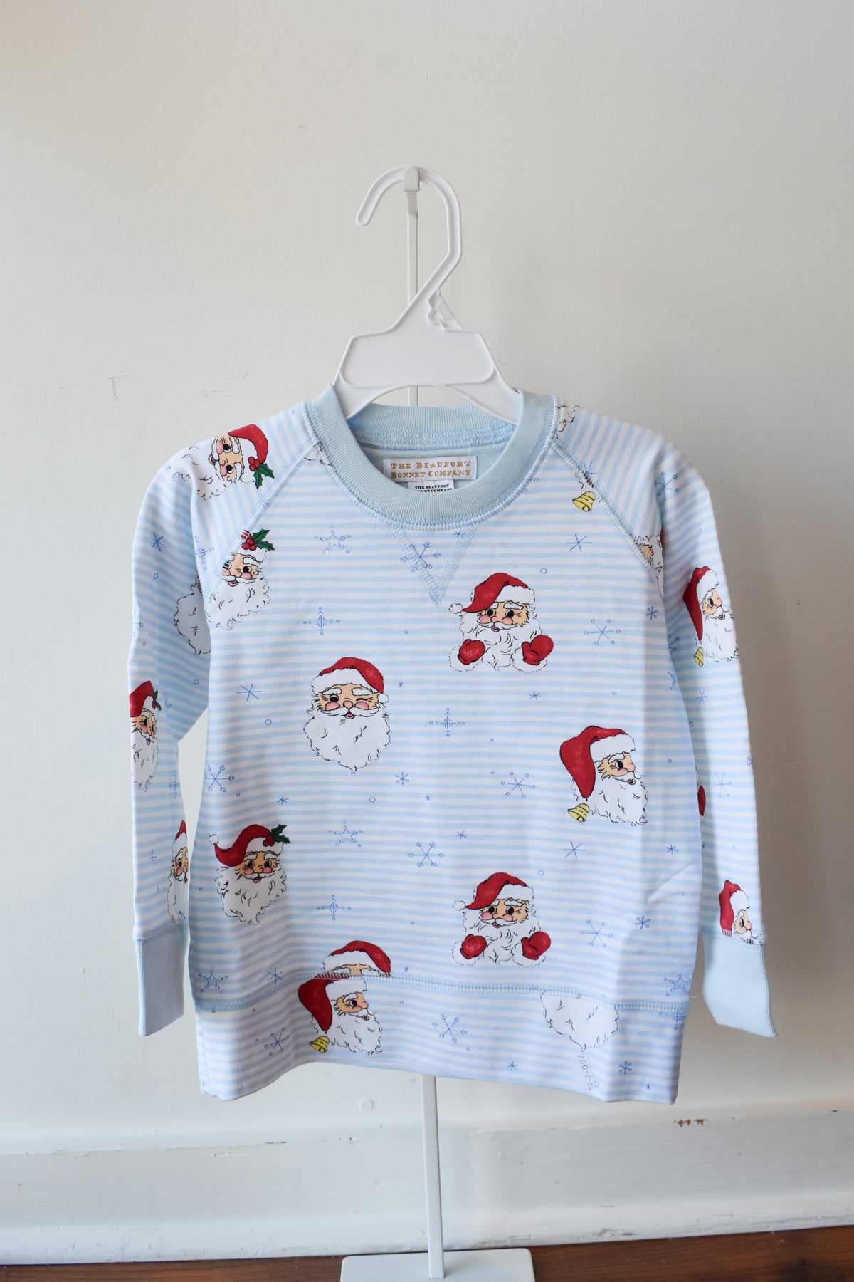 Cassidy Comfy Crewneck-Blue Dear Santa