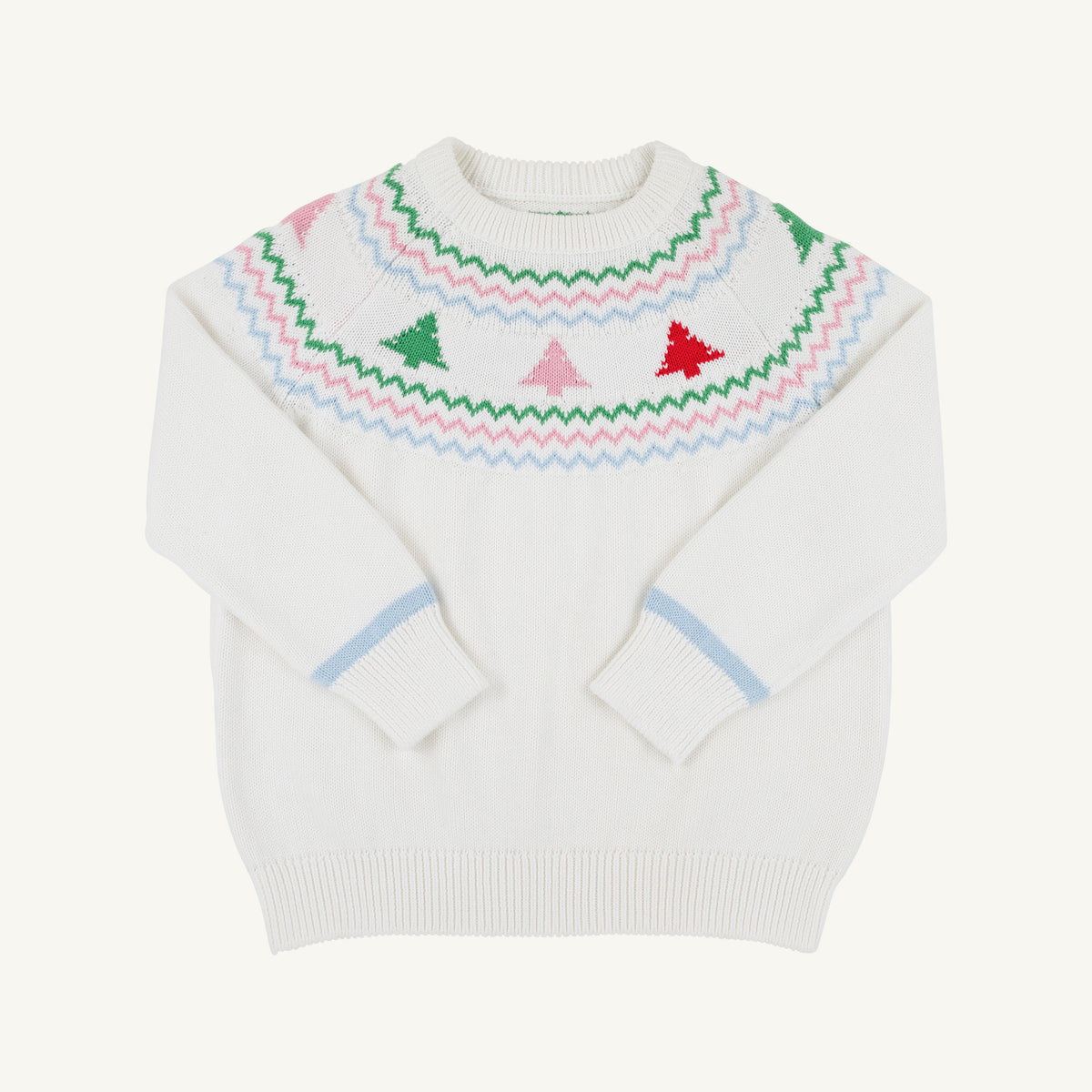 Isabelle’s Fairisle Sweater-Pearl Christmas Trees