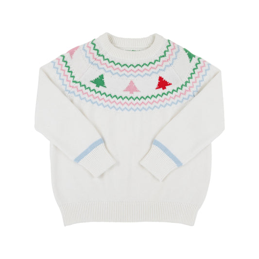 Isabelle’s Fairisle Sweater-Pearl Christmas Trees