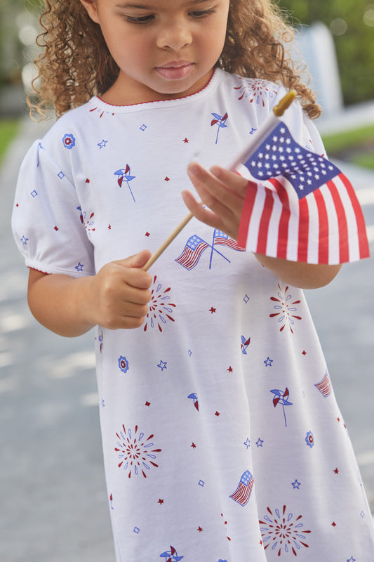 Flags Printed T-Shirt Dress