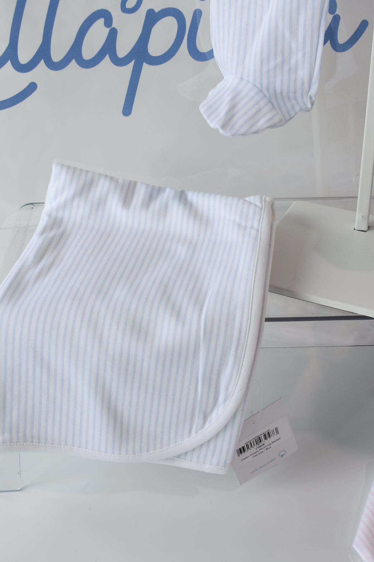 Classic Nella Stripe Receiving Blanket