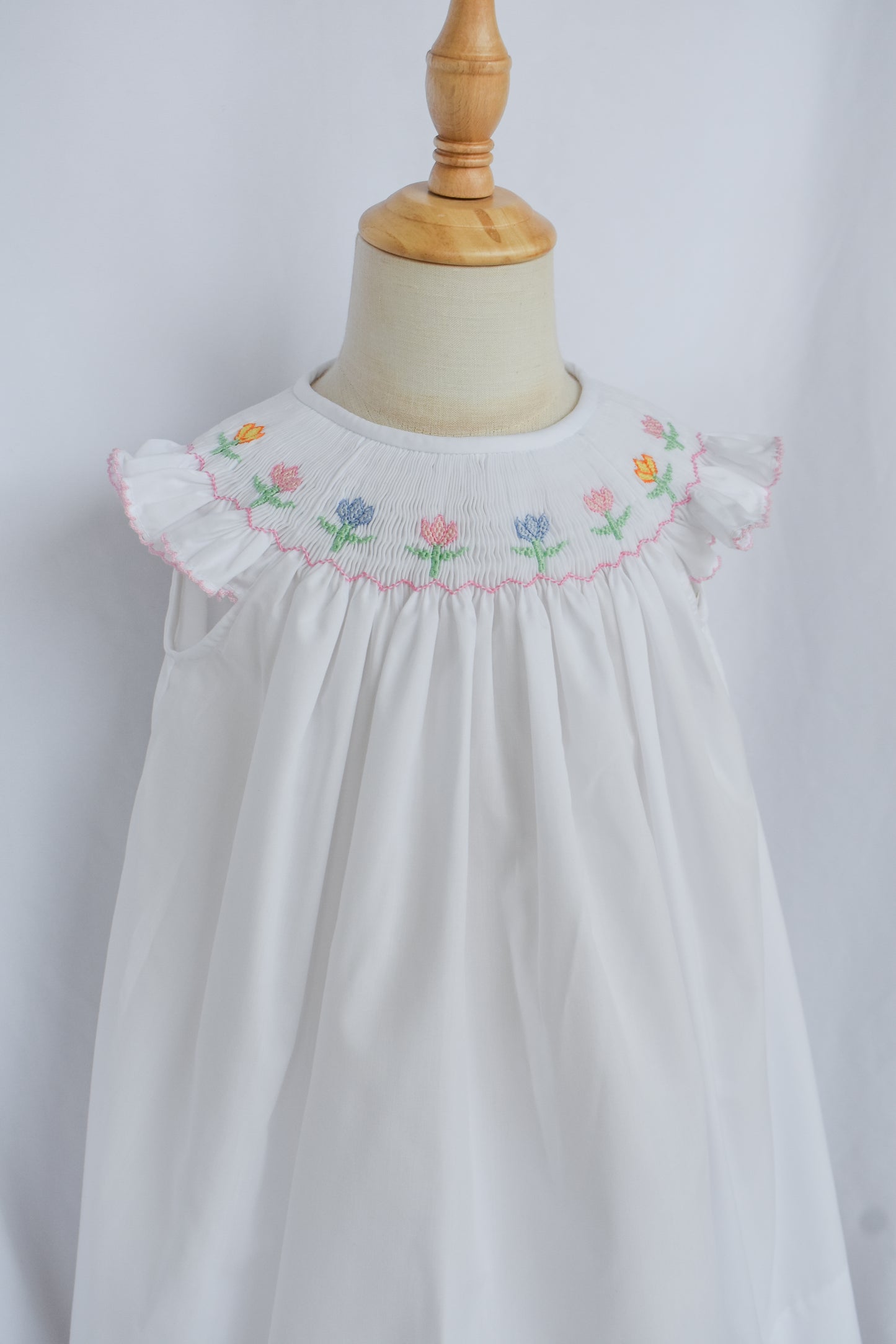Spring Tulips Bishop Dress
