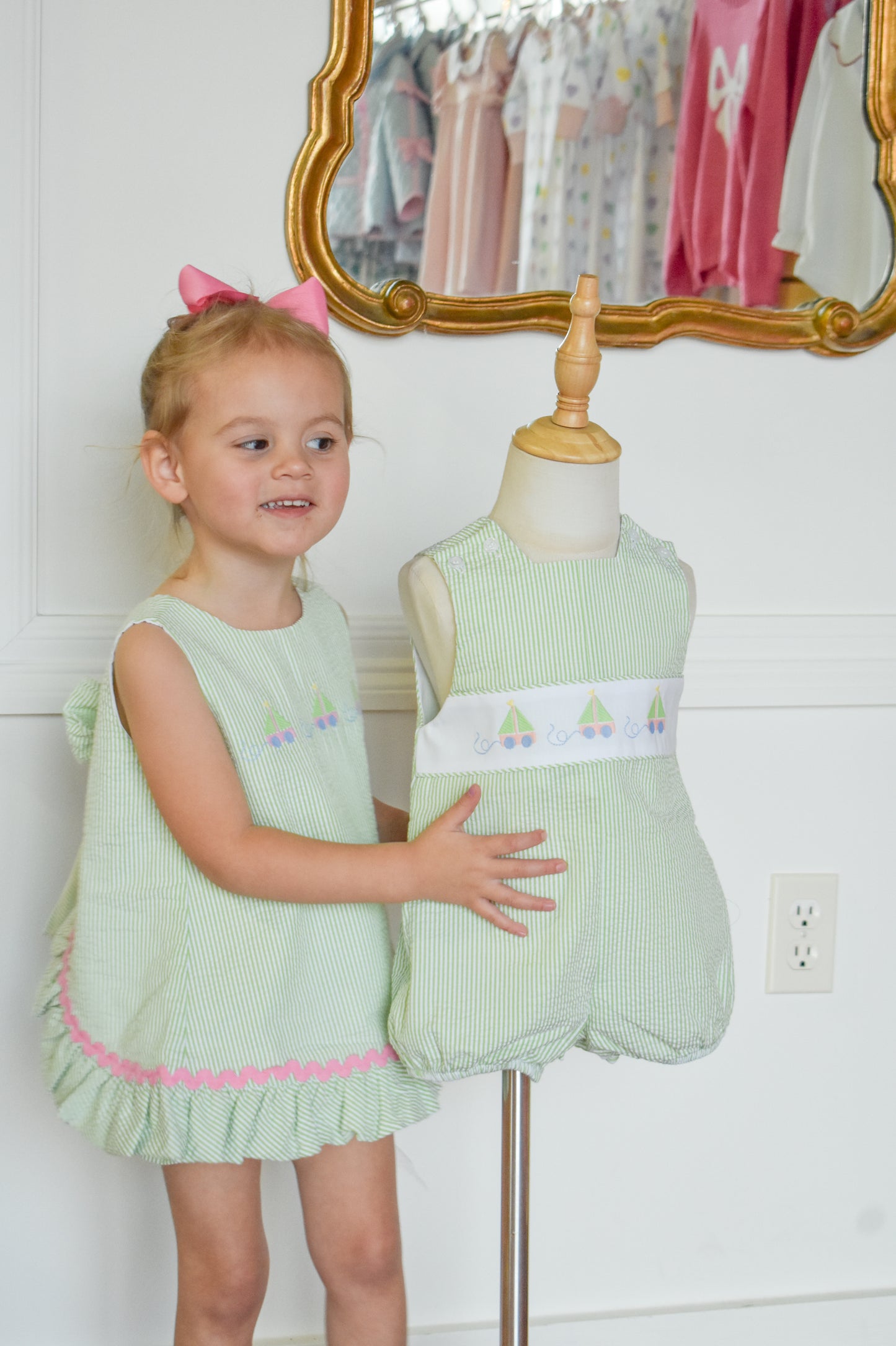 Portside Playtime-Boy Seersucker Bubble