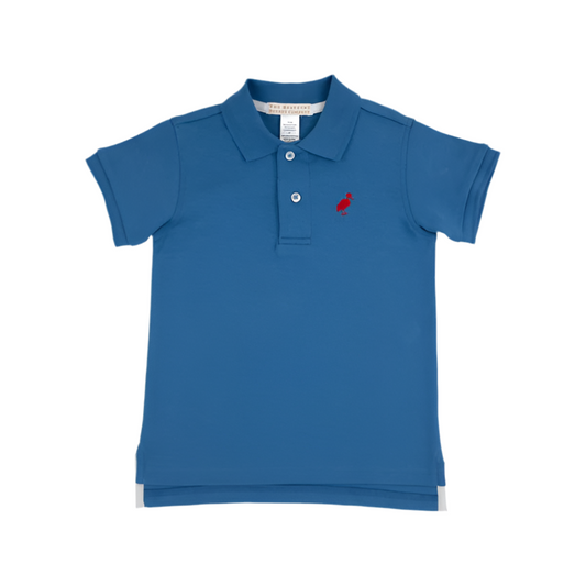 Prim and Proper SS Polo-Wood Boat Blue