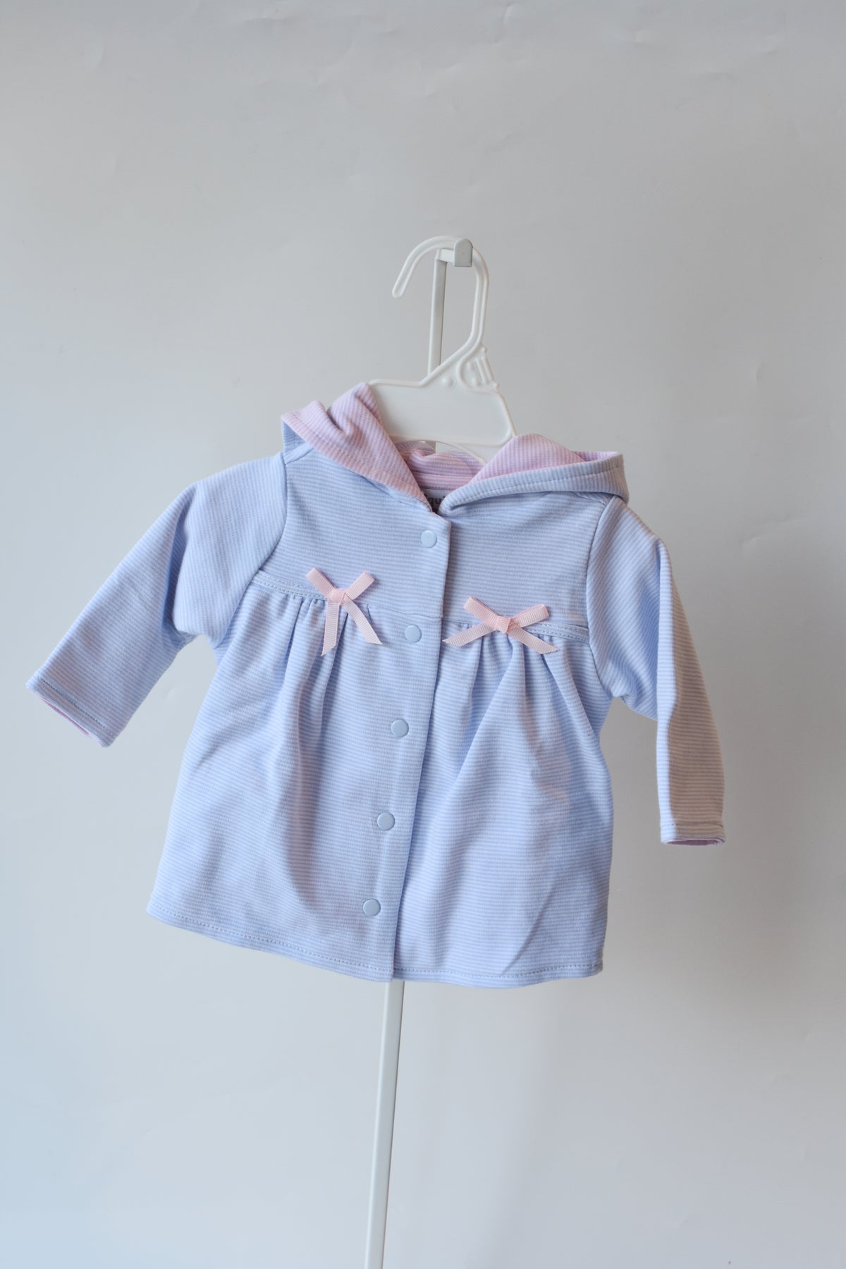 Blue Mini Stripe Bow Jacket