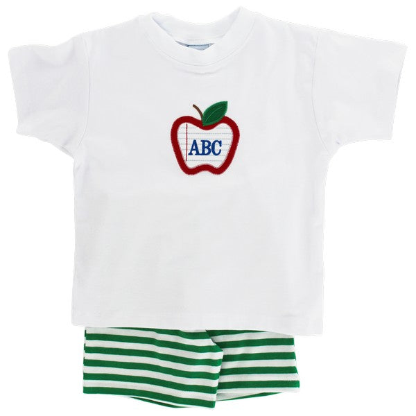 Boys Back To School Knit Short Set