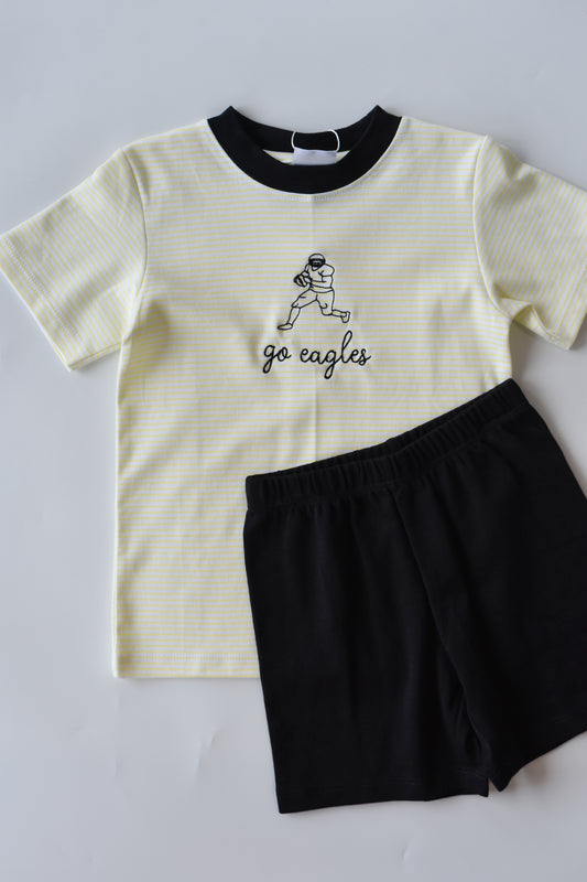 Go Eagles Football Player Short Set