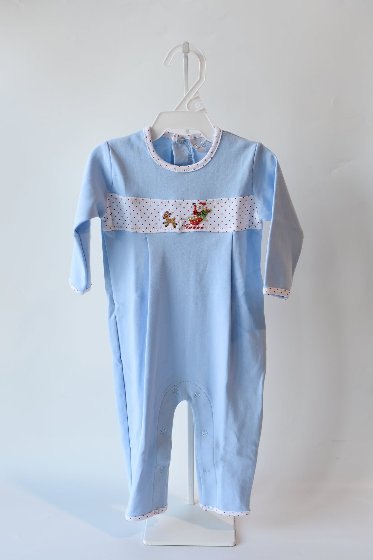 Santa in the Sky Long Romper