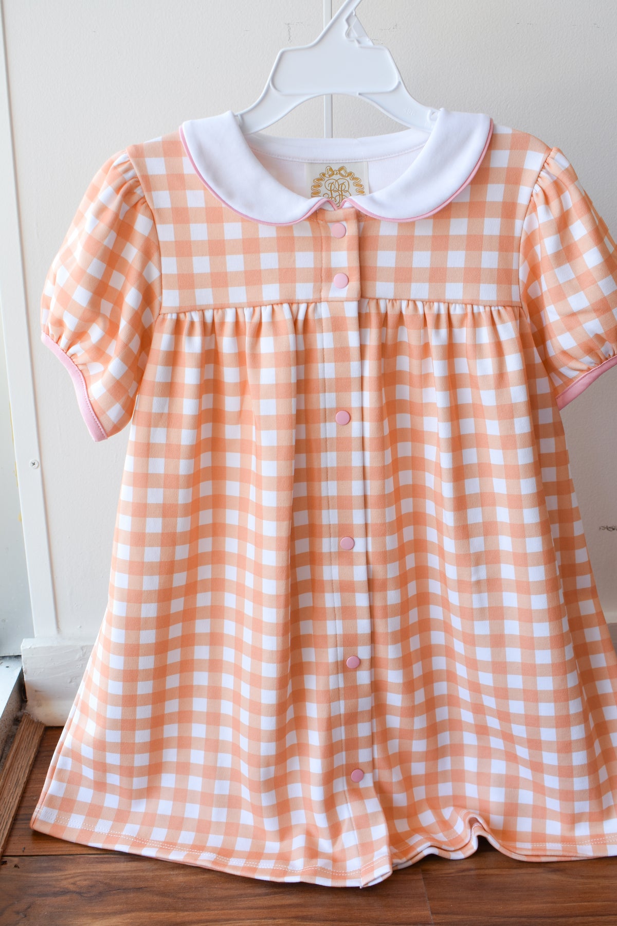 Tabitha's Heavyweight Knit Dress-Seashore Sherbet Gingham