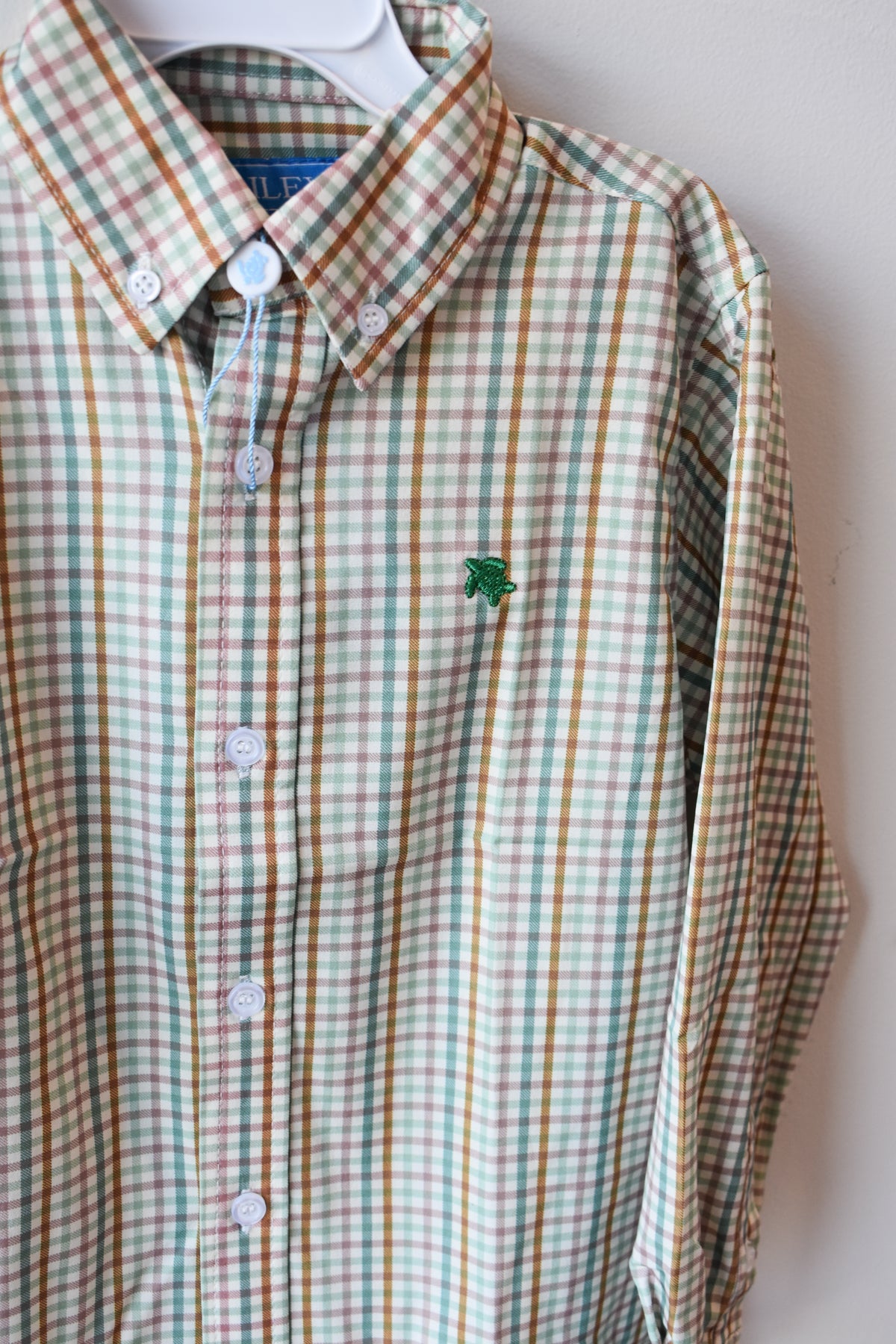 Performance Button Down Dress Shirt-Acorn Plaid