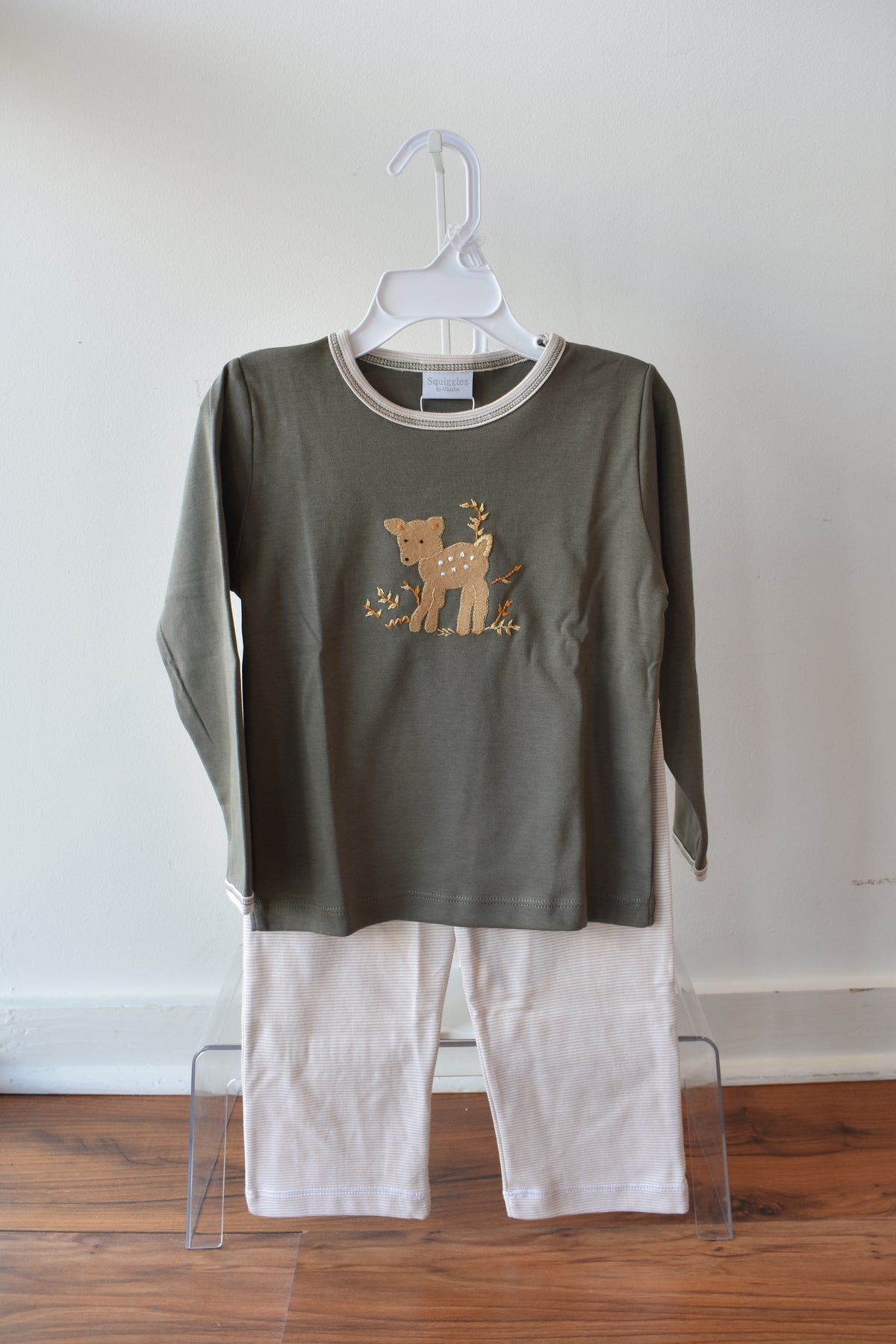Fawning Around Green Pant Set