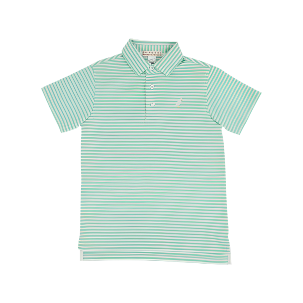 Prim and Proper Polo-Grace Bay/Worth Ave Stripe