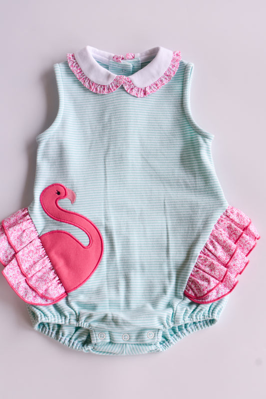 Flamingo Bailey Bubble-Mint Bitty Striped