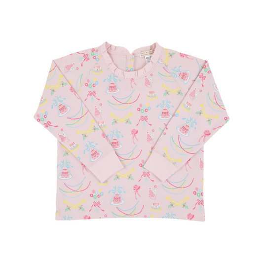 Cassidy Comfy Ruffled Crewneck-Golden Birthday