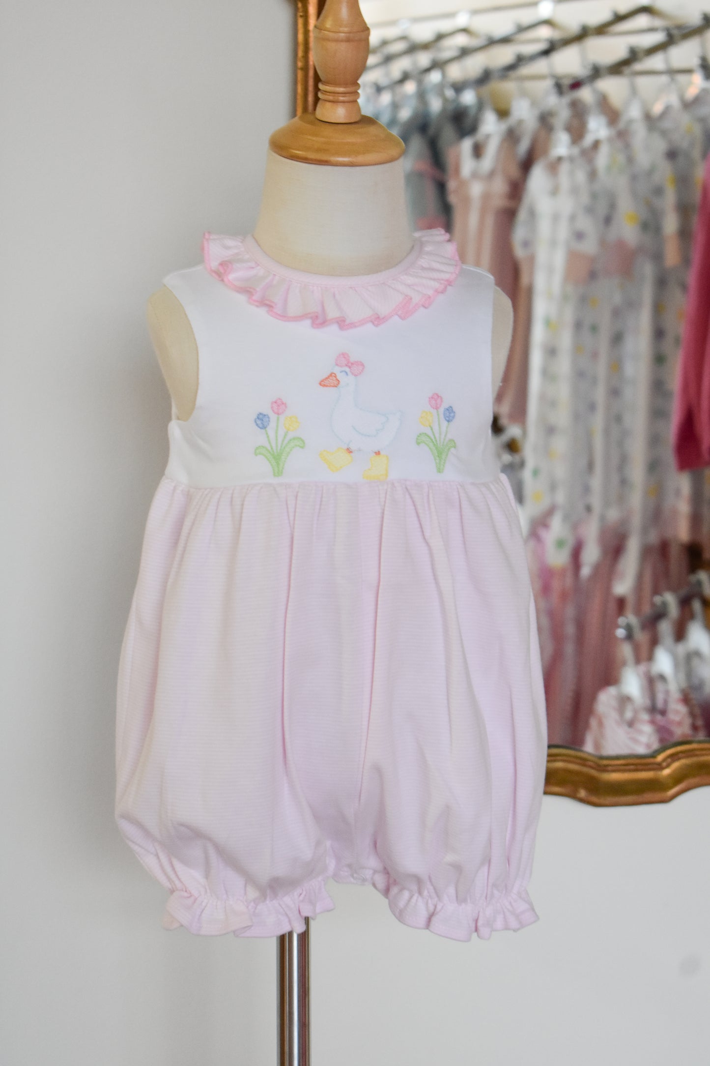 Goose N Boots-Girl's Ruffled Romper