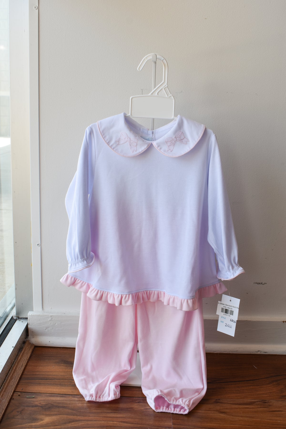 Pretty in Bows Banded Knit Pant Set