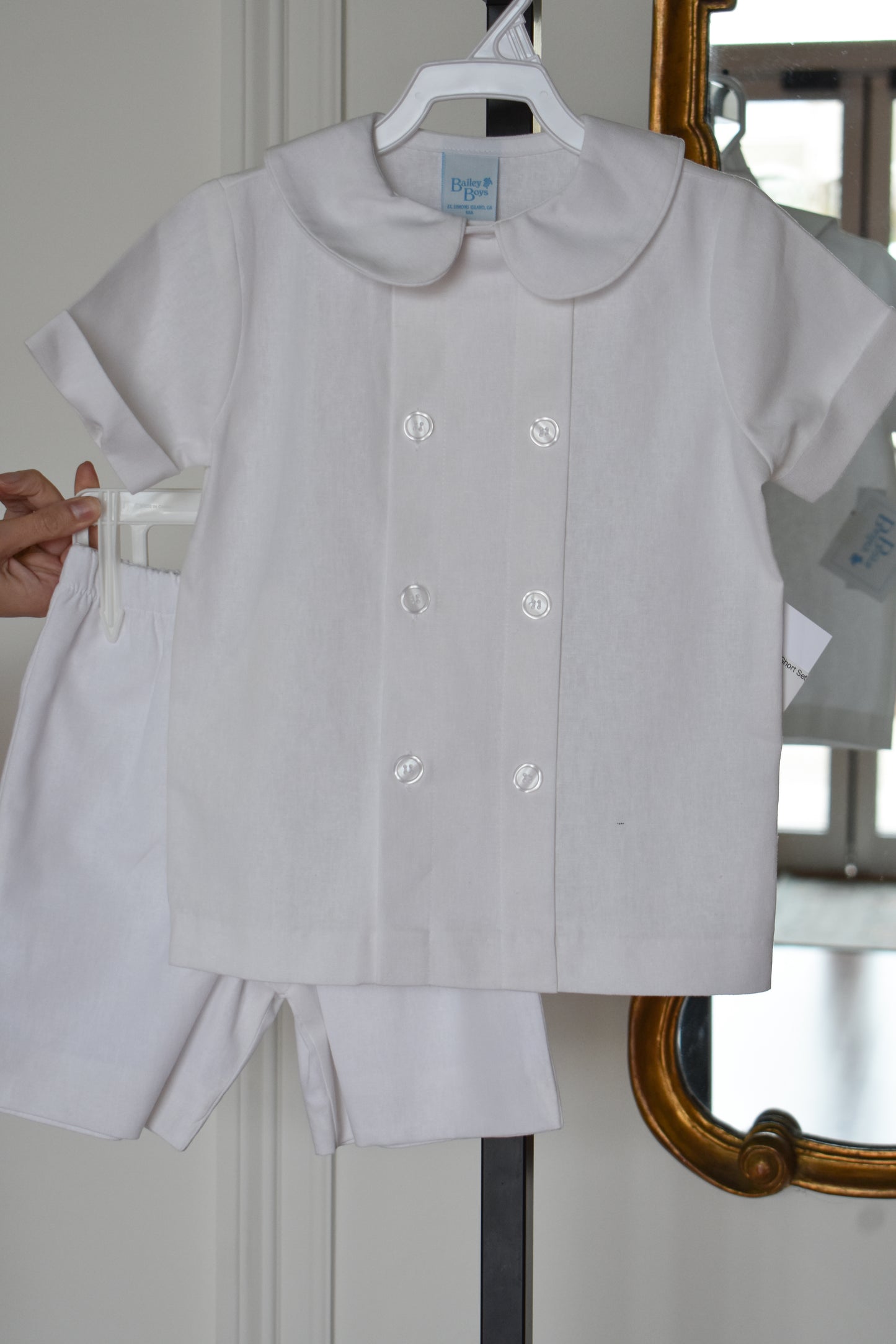 Whisper Linen Boy Dressy Short Set