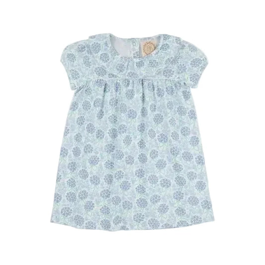 Ramona Pima Ruffle Dress-Handful of Hydrangeas