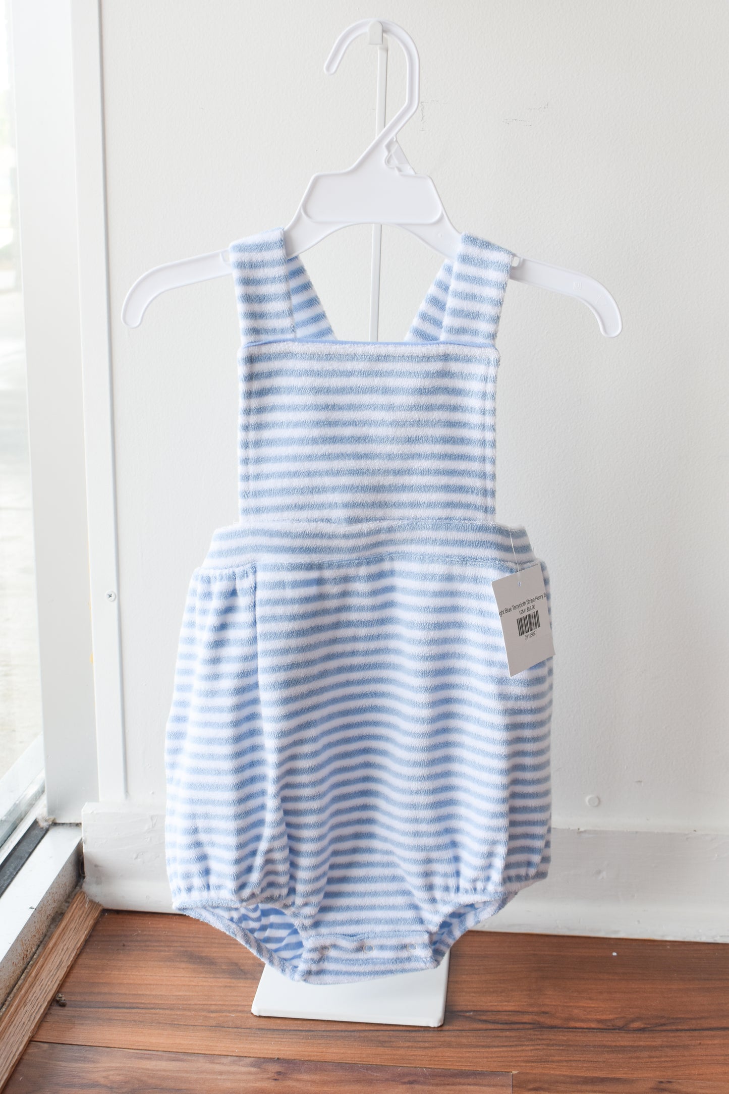 Light Blue Terrycloth Stripe Henry Bubble