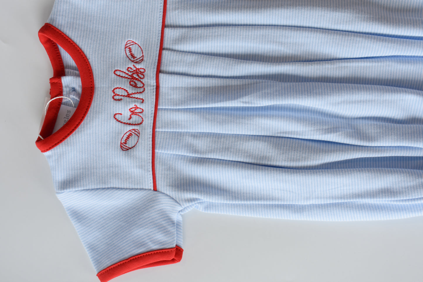 Go Rebs Football Embroidered Bubble