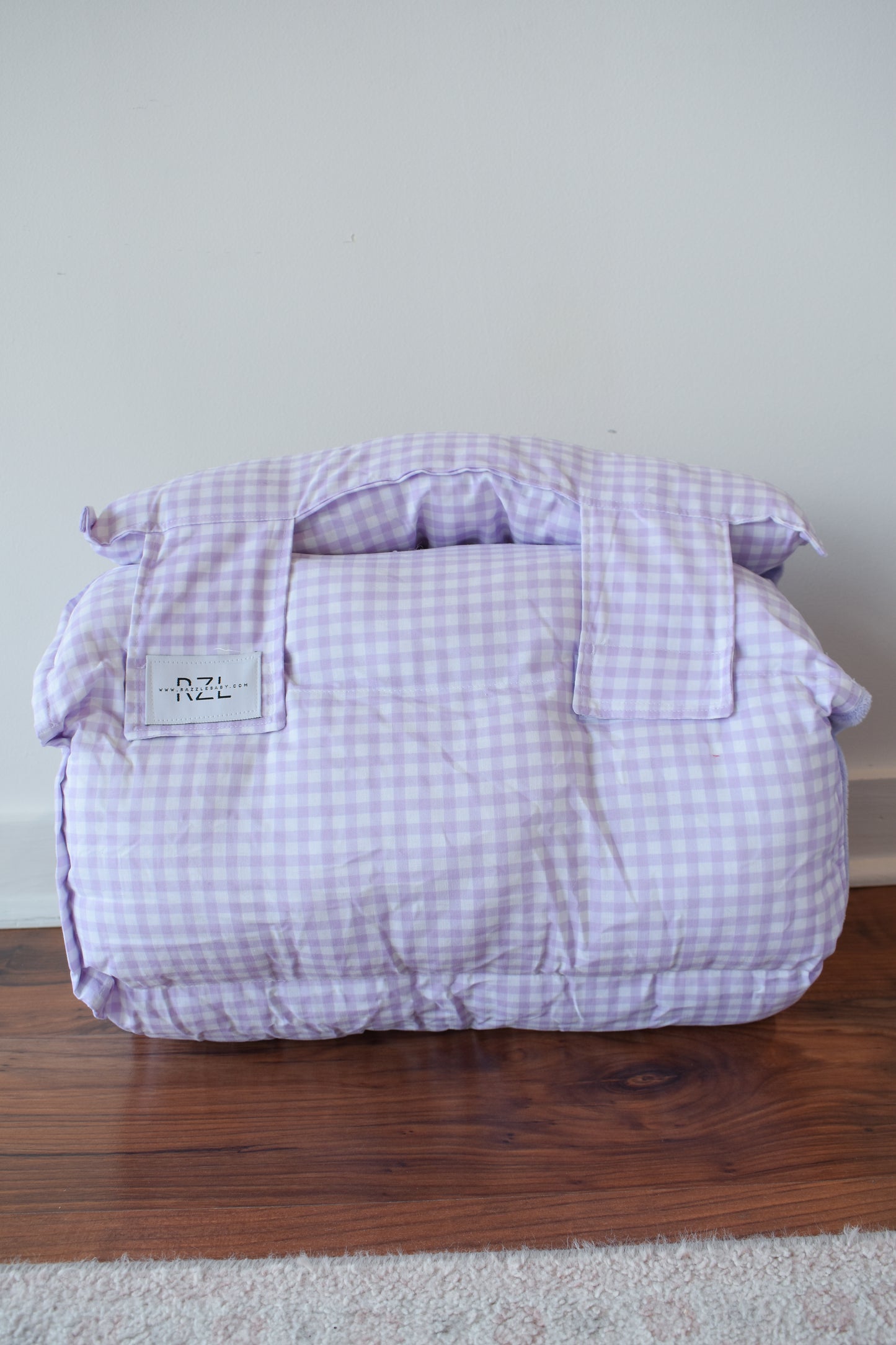 Razzle Baby Nap Mat-Lavender Mini Gingham