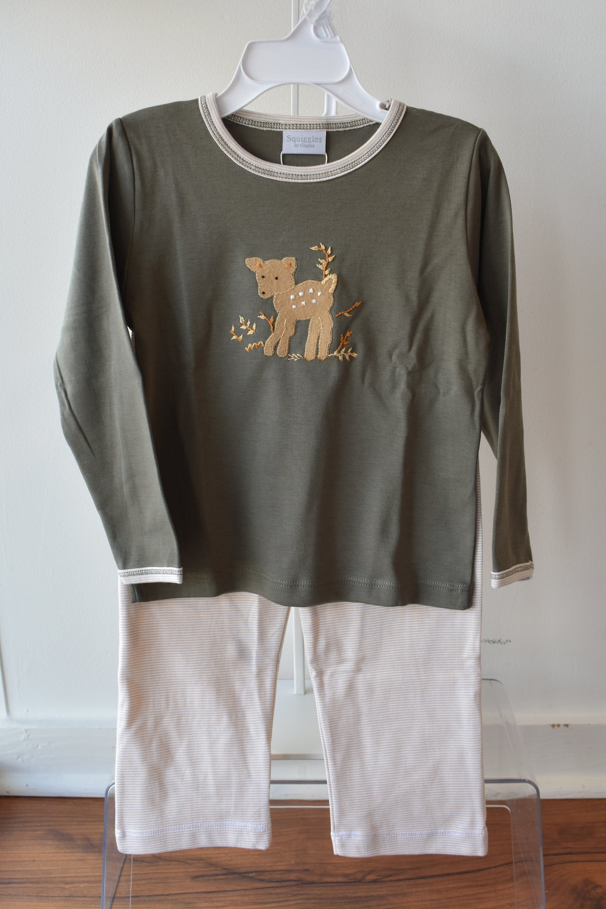 Fawning Around Green Pant Set