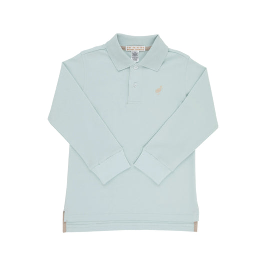 Prim and Proper Polo LS-Old Greenwich Green