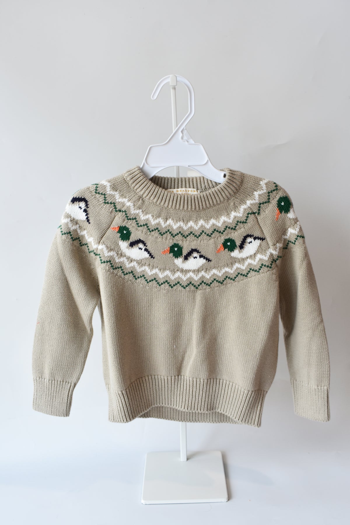 Isaac’s Sweater Fairisle-Keeneland Ducks
