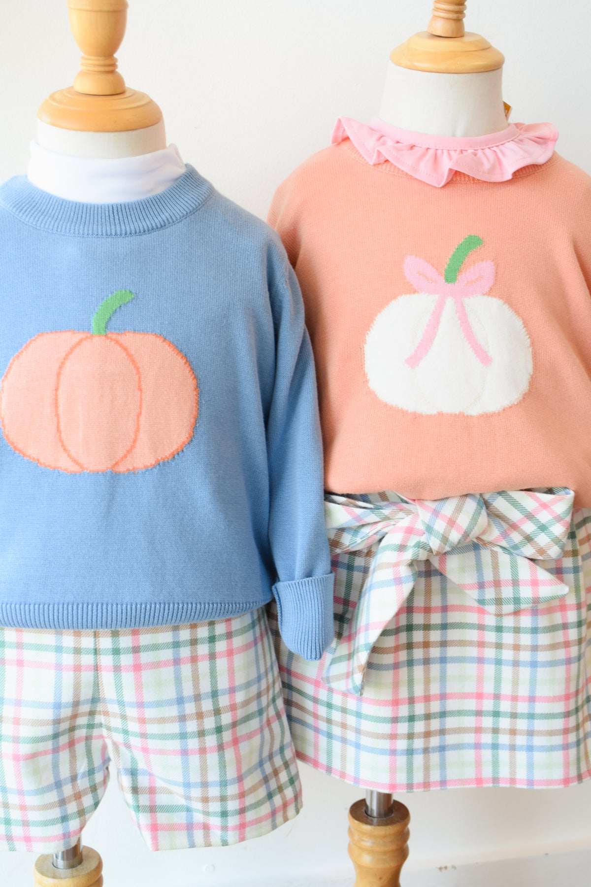 Isaac's Intarsia Sweater-Barrington Blue/Pumpkin
