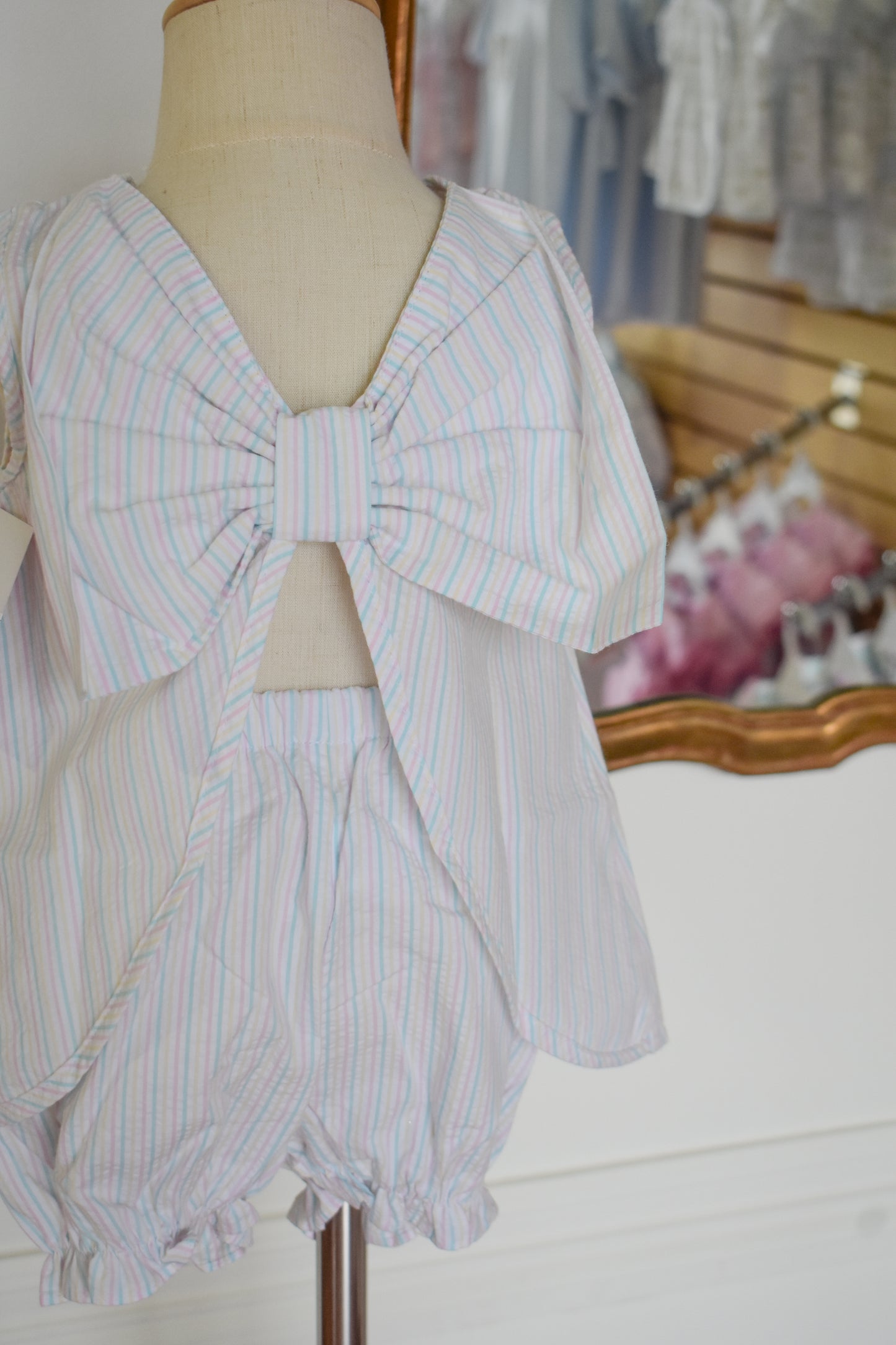 Pastel Striped Lottie Bloomer Set