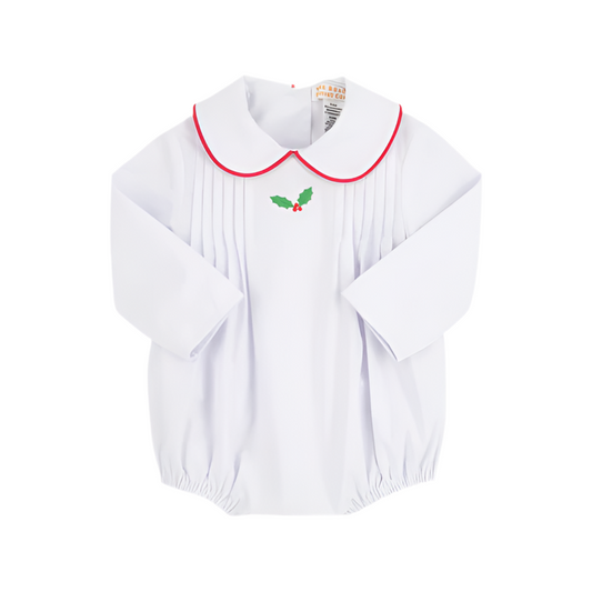 Long Sleeve Embroidered Boone Bubble-Mistletoe