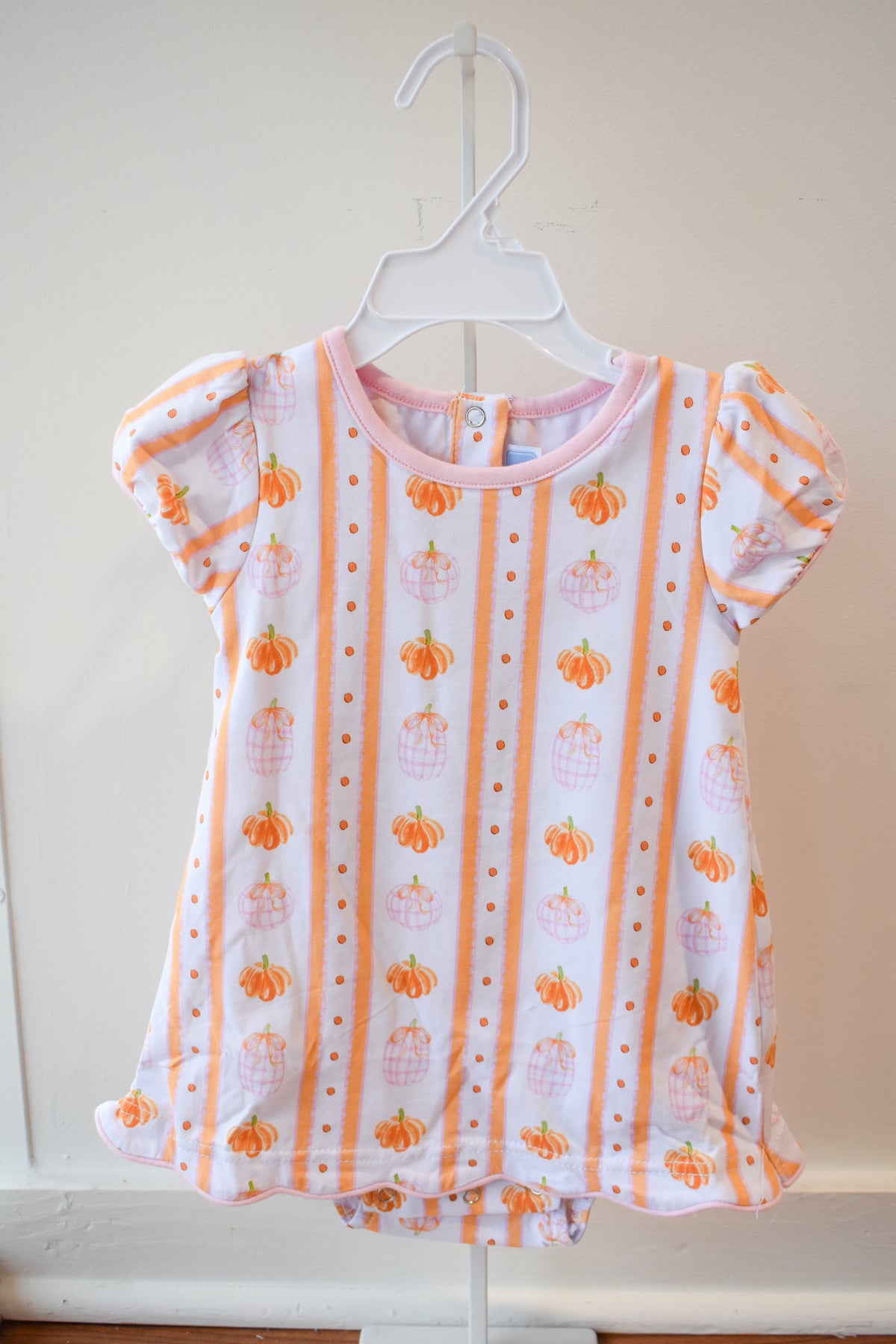 Pumpkin Patch Scallop Knit Bubble