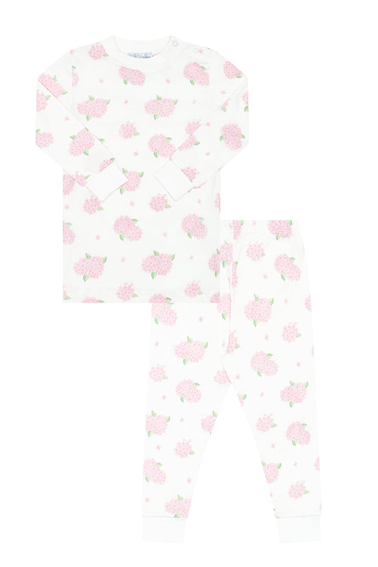 Pink Hydrangeas Pajama Set
