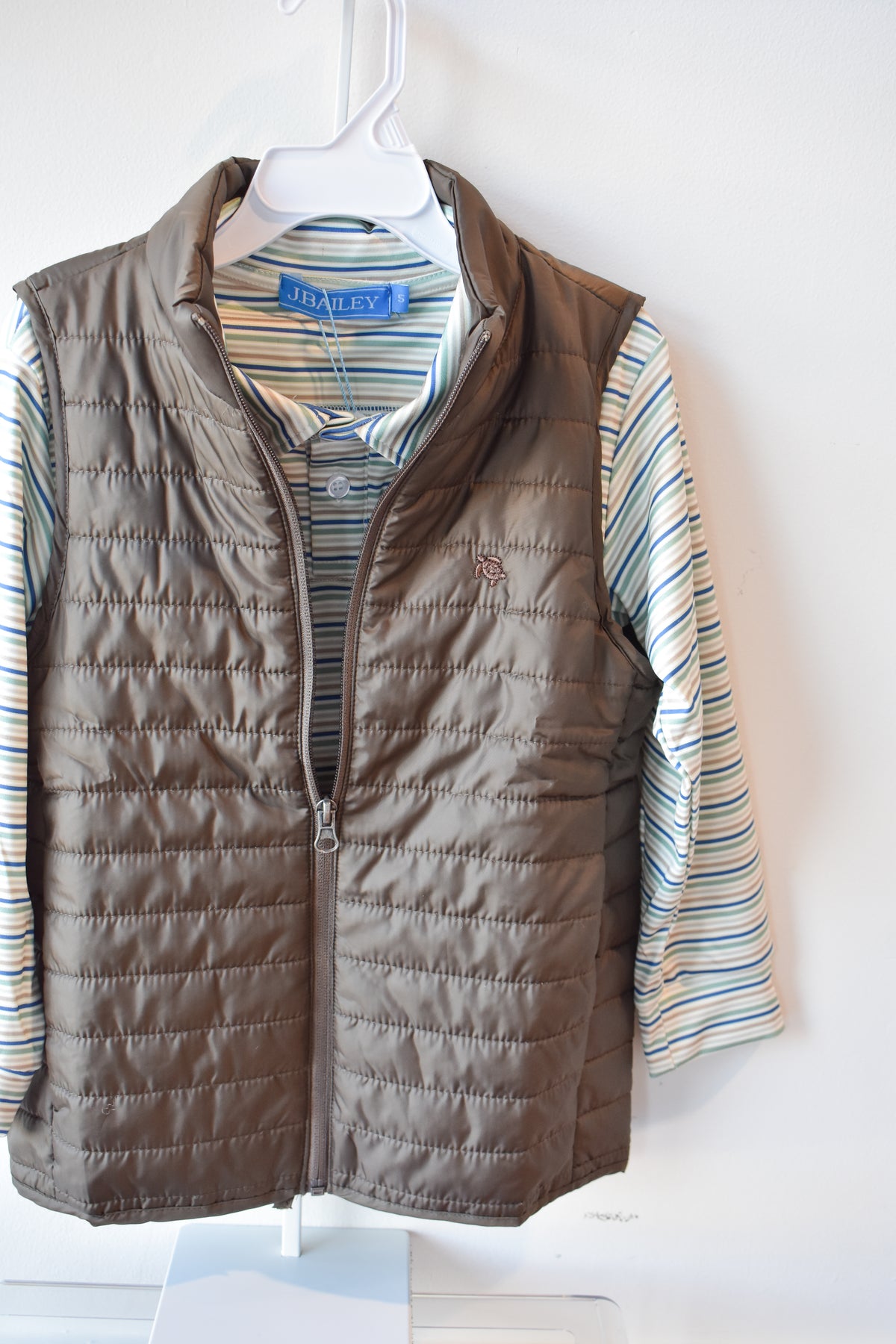 Quilted Performance Vest-Chestnut