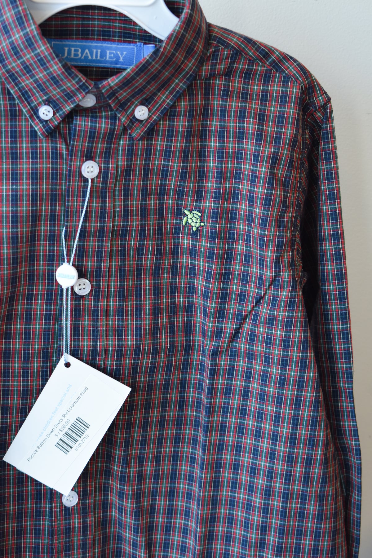 Roscoe Button Down Dress Shirt-Durham Plaid