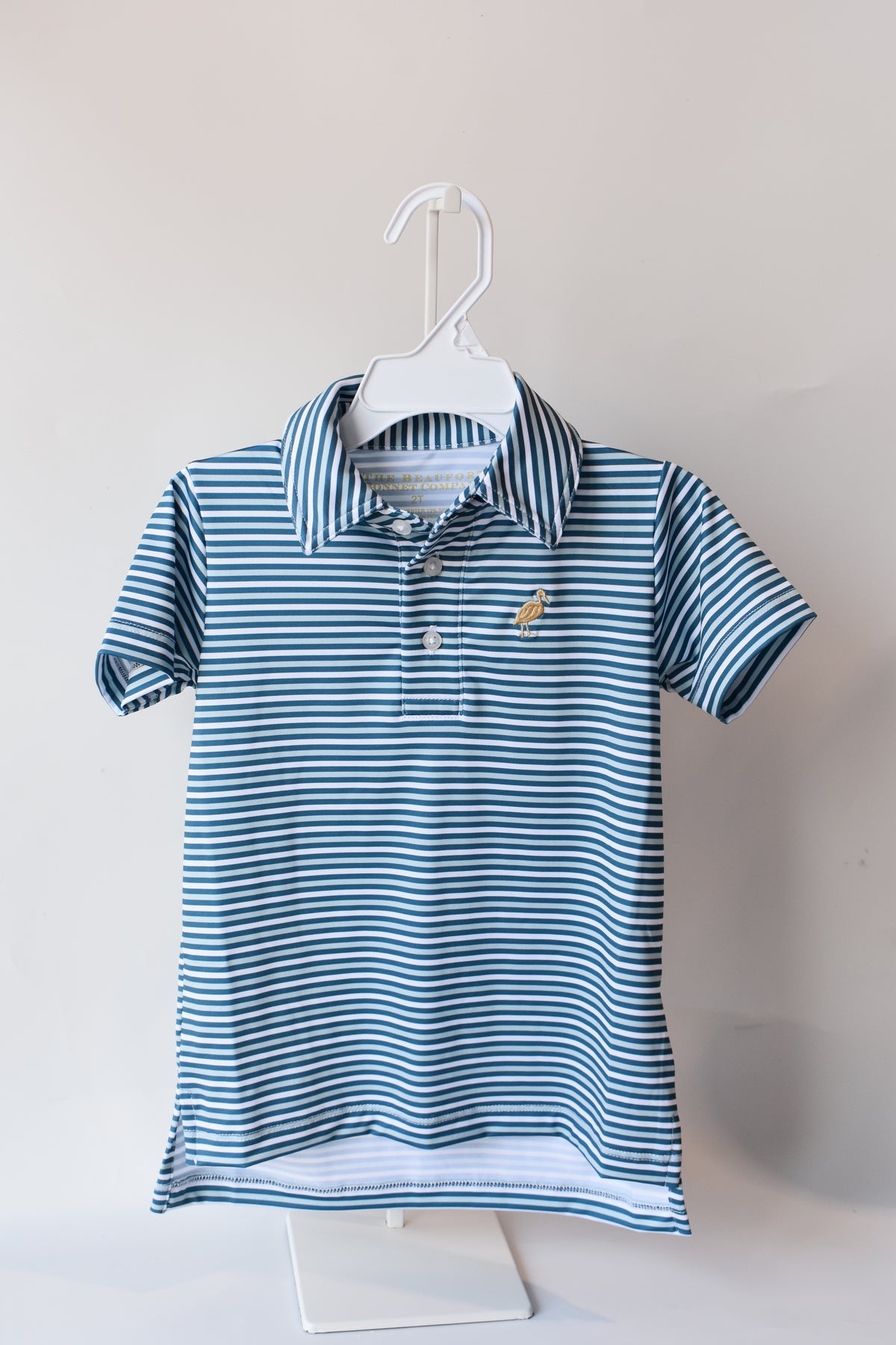 Prepletic Prim and Proper Polo-Barnsley Blue/Khaki Sumner Stripe