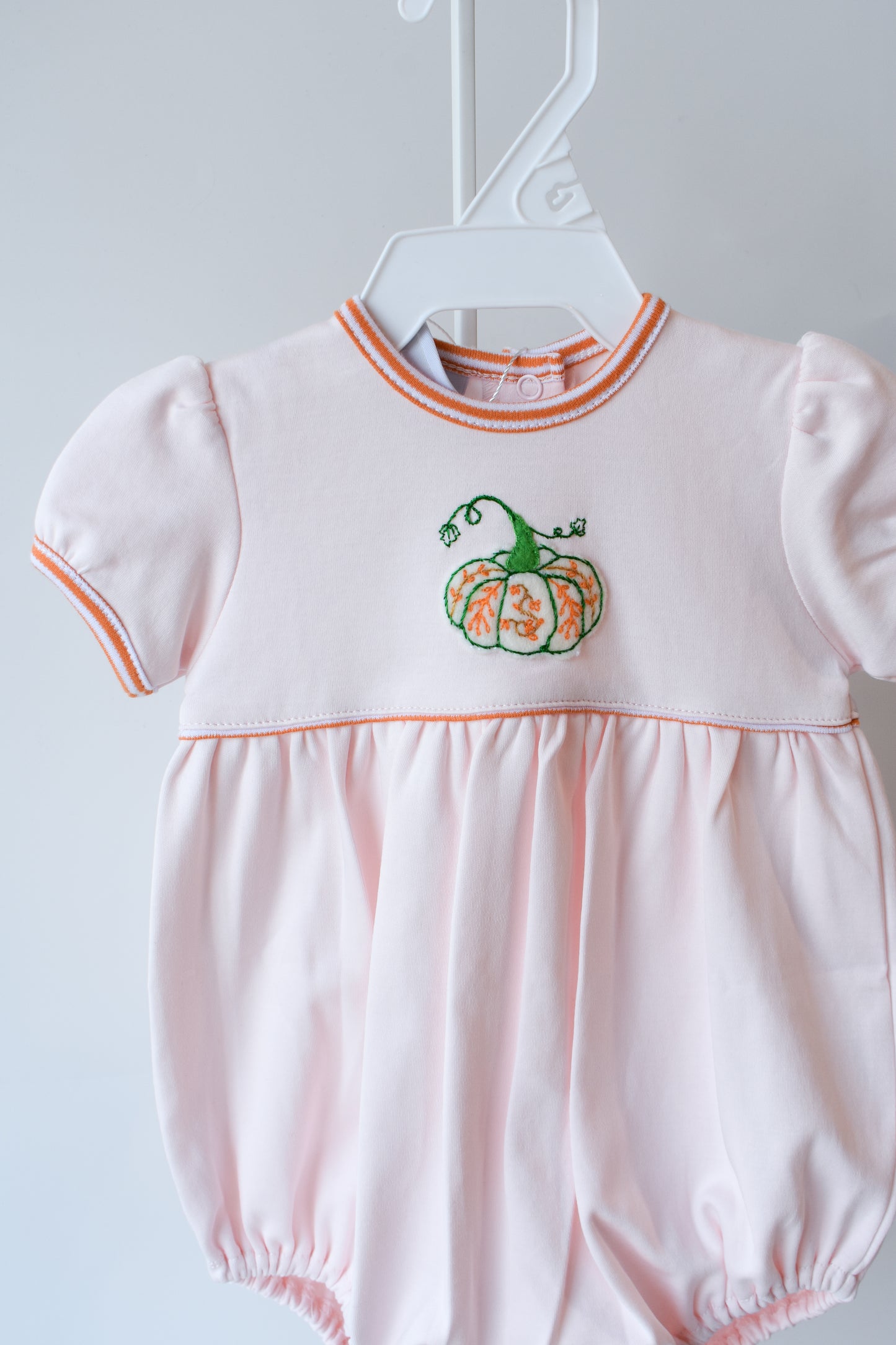 Pink Mini Pumpkin Puff Sleeve Bubble