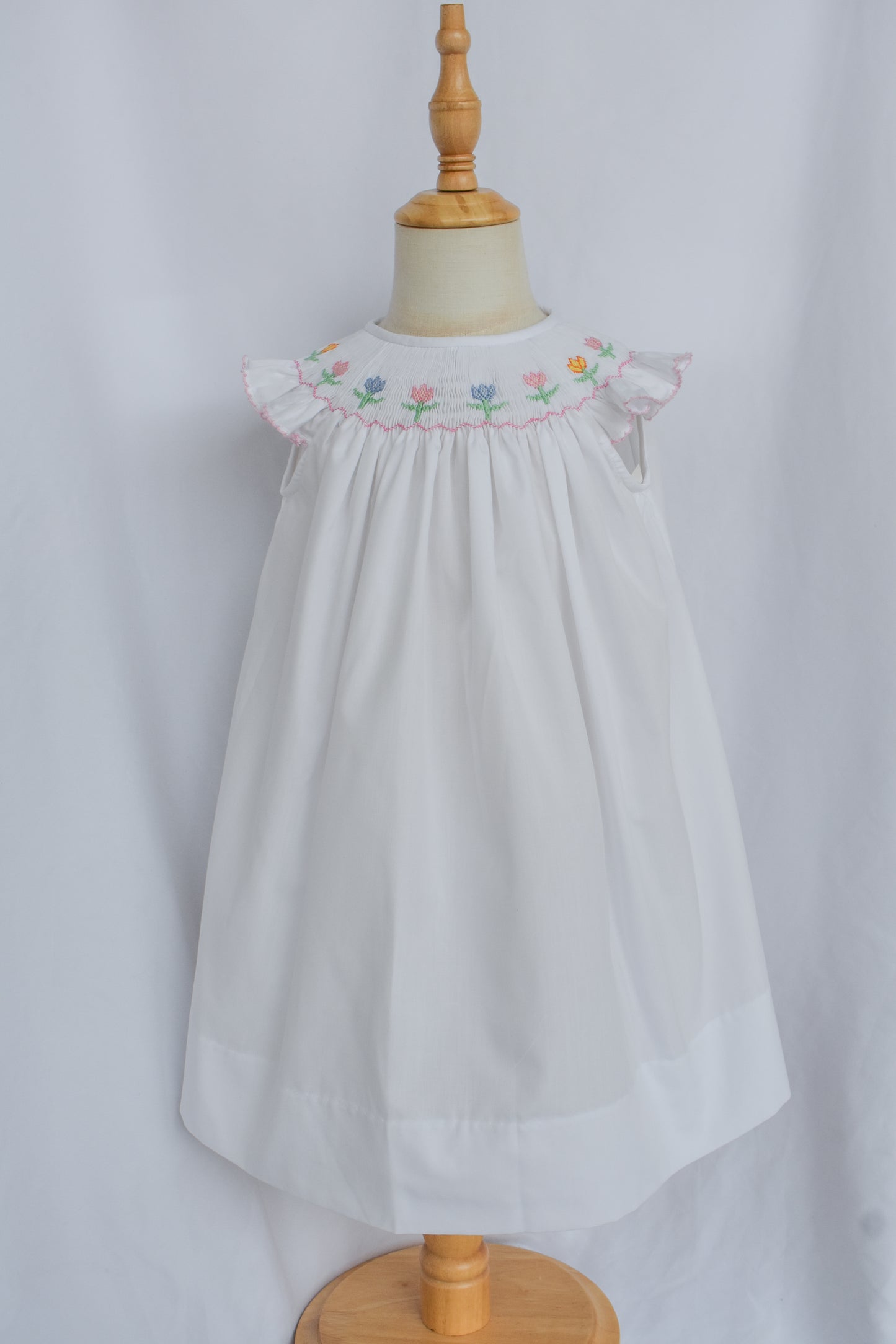 Spring Tulips Bishop Dress