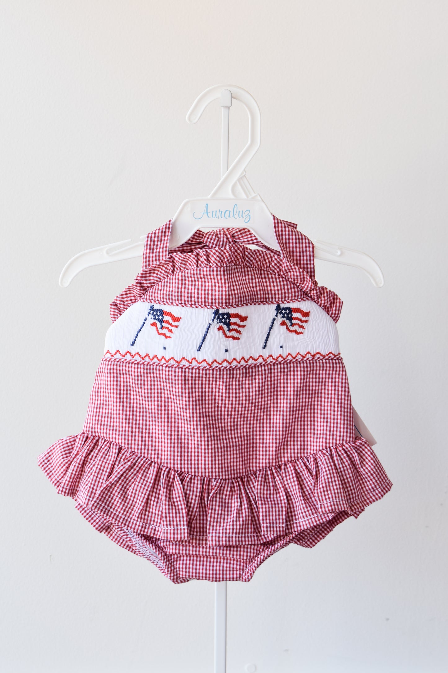 Old Glory Ruffled One Piece Swim