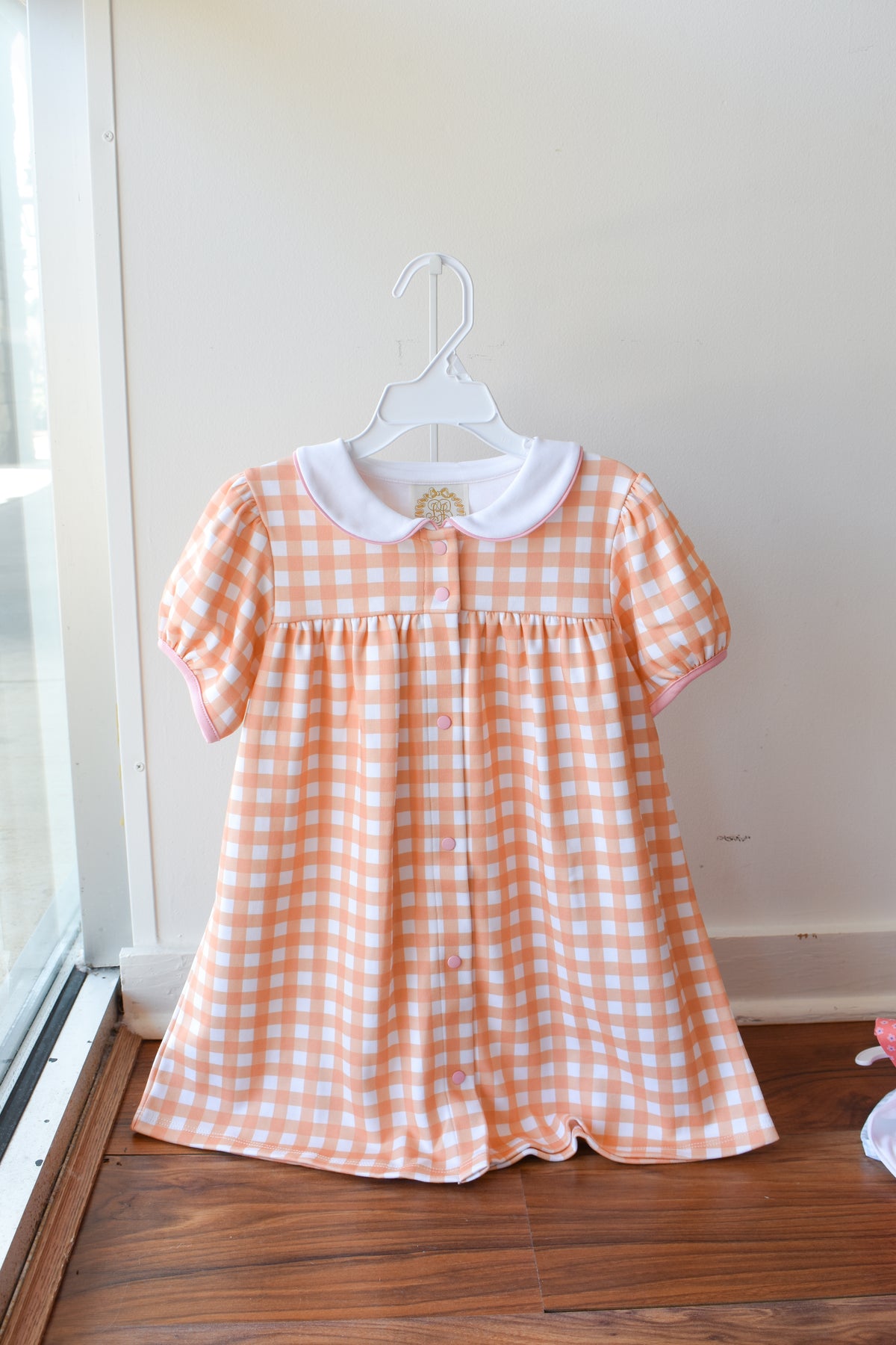 Tabitha's Heavyweight Knit Dress-Seashore Sherbet Gingham