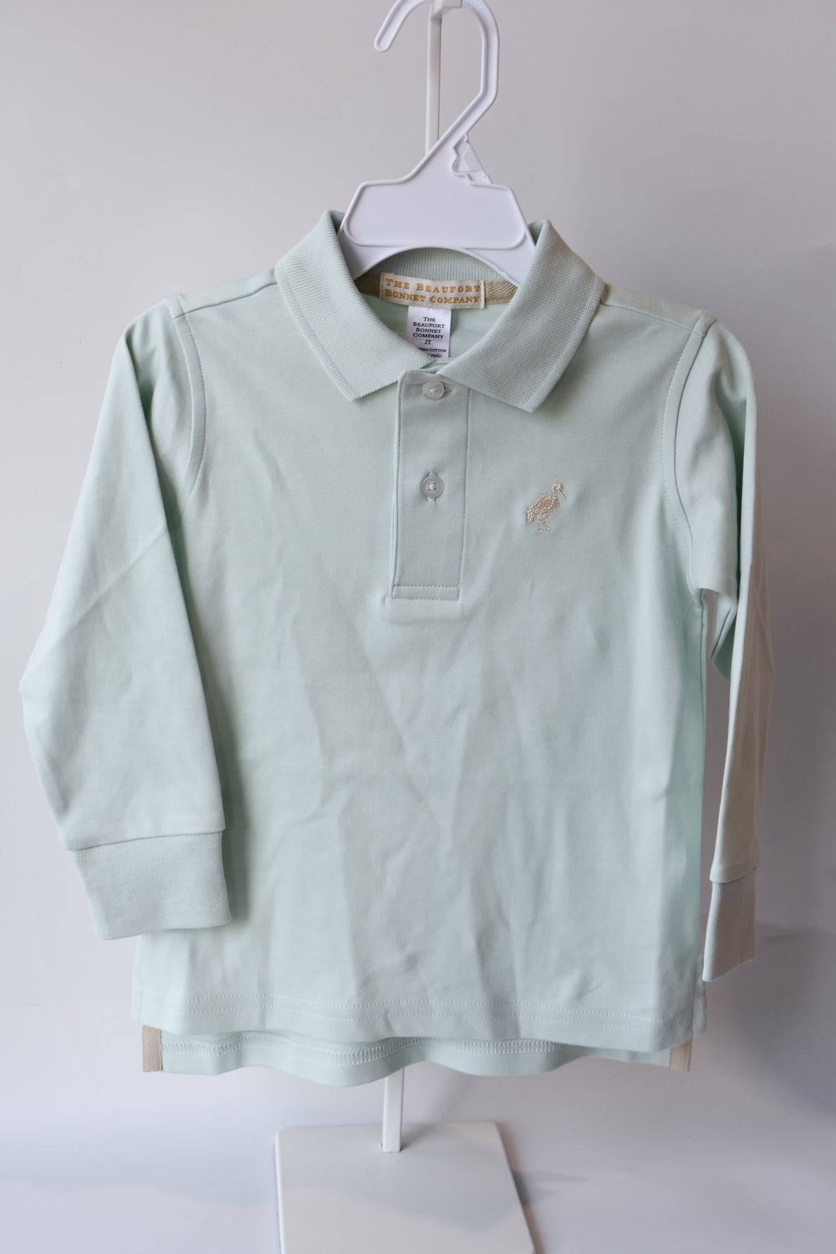 Prim and Proper Polo LS-Old Greenwich Green