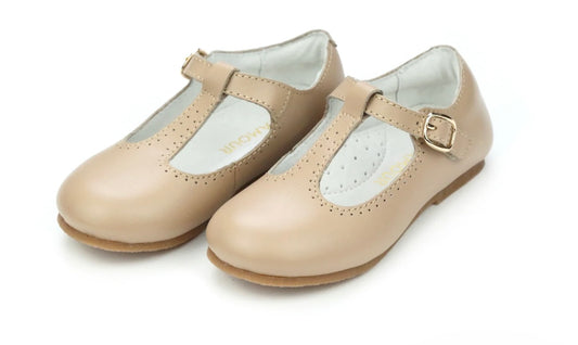 Eleanor T-Strap Flat-Latte