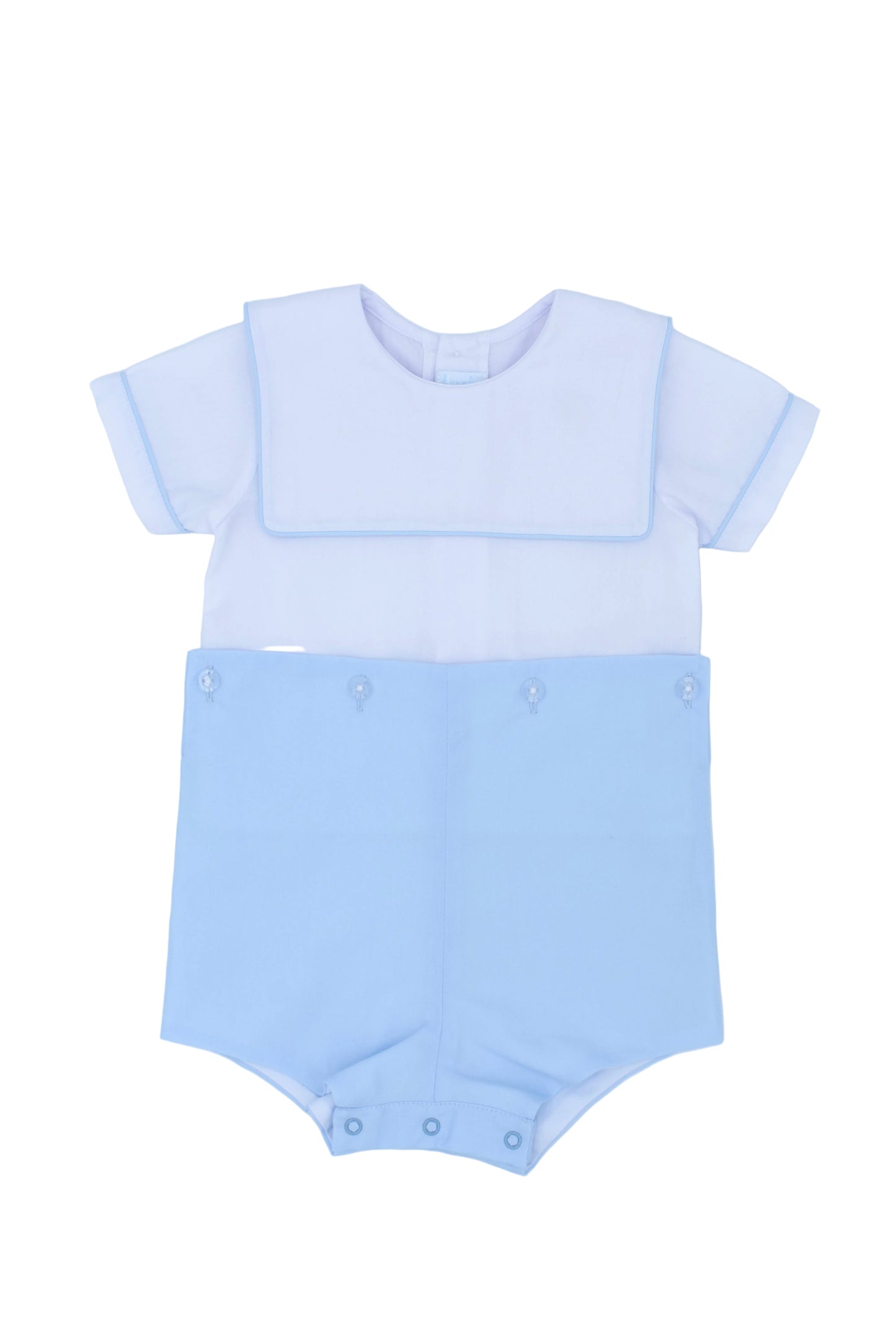 Classic Button In Boysuit-White/Blue