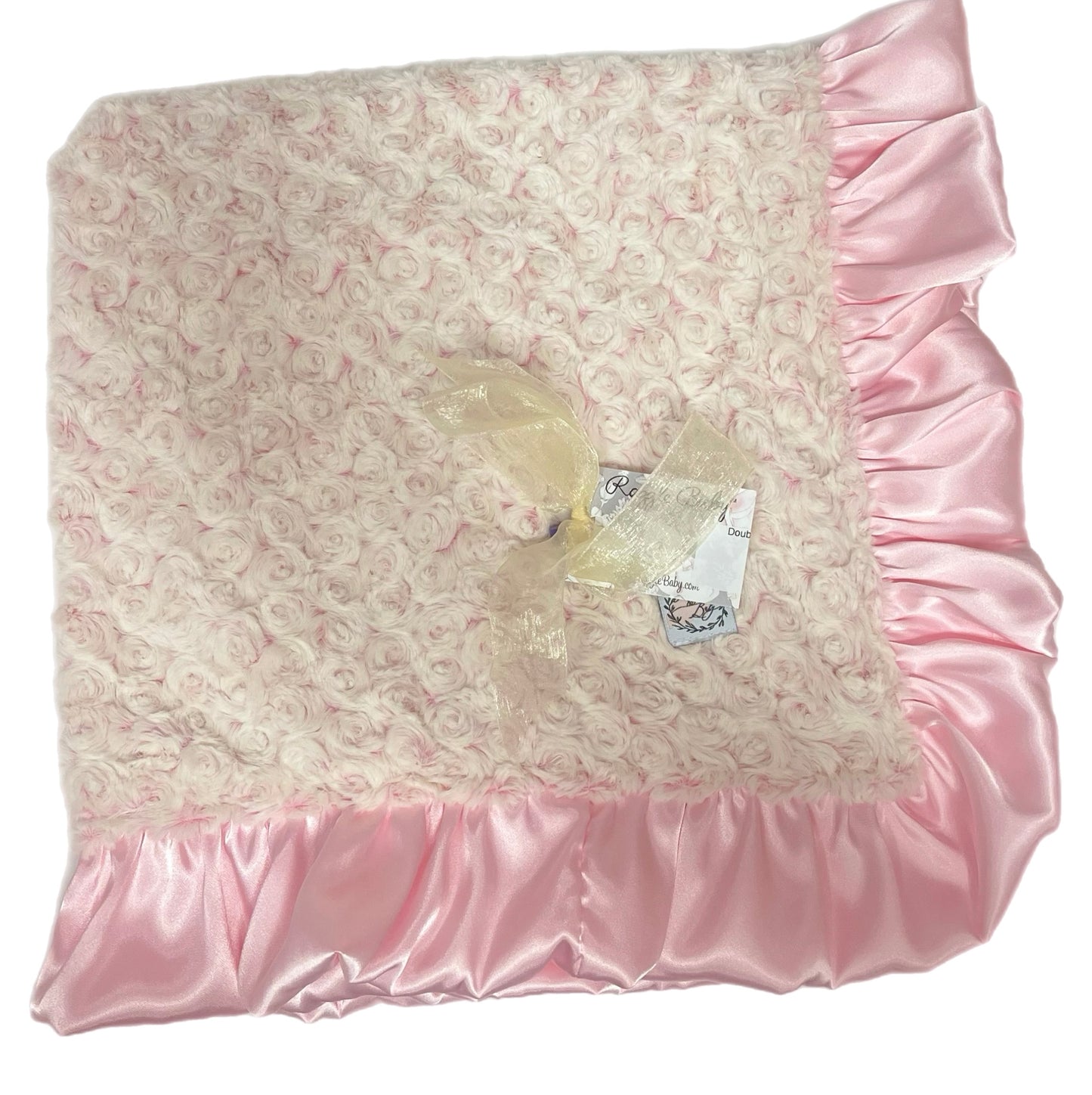 Double Plush Blanket-Rose Poodle