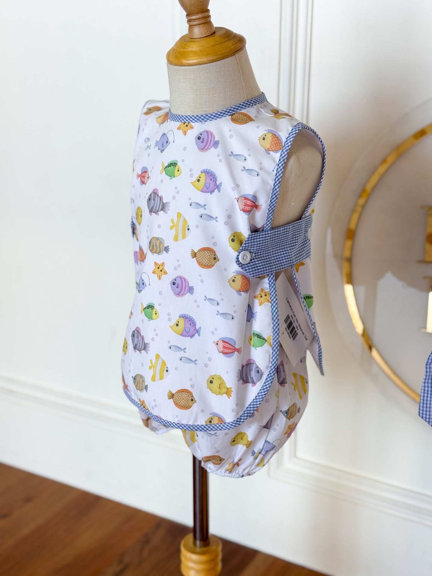 Cameron-Fish Bib Bloomer Set