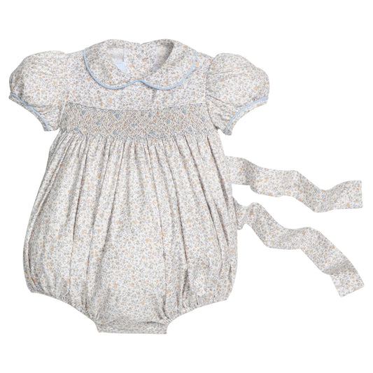 Smocked Peter Pan Girl's Bubble-Winthrop Floral