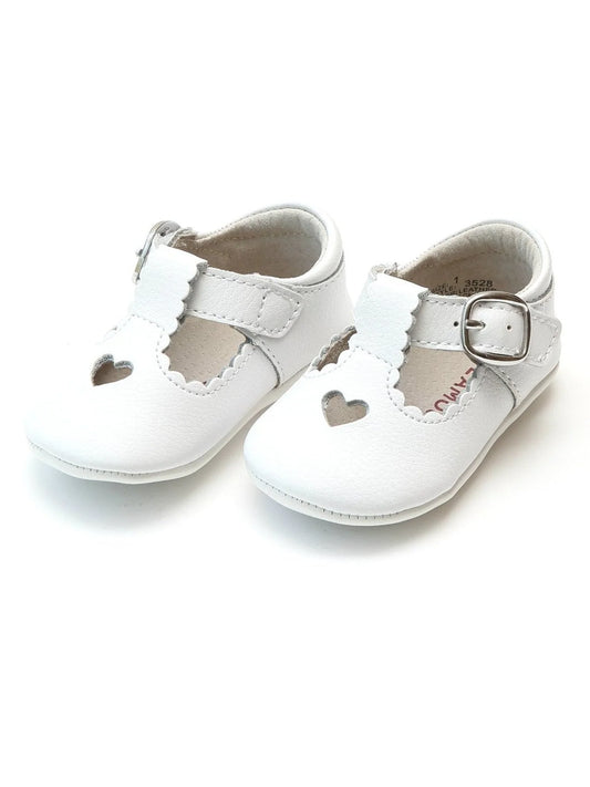 Rosalie Heart Newborn Mary Jane-White