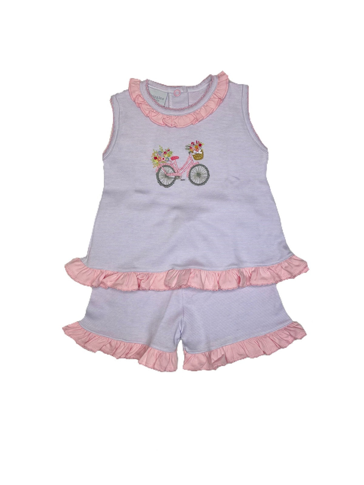 Bicycle Flower Short Set